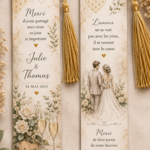 Marque-pages personnalisé - Mariage/Baptême